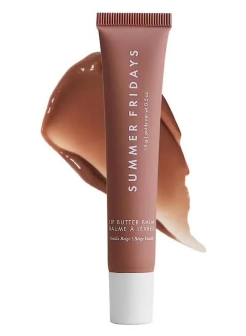 Summer Fridays Lip Balm,Moisturizing Natural Lip Balm,Moisturizes And Brightened, Contains Shea Butter, Lip Care For Dry Lips (Vanilla Beige) - Image 1